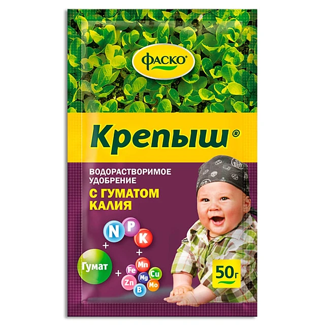 Удобрения Фаско Крепыш с гуматом калия 50 г Удобрения Фаско Крепыш с гуматом калия 50 г
