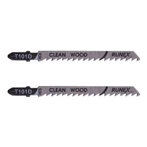 Пилка для электролобзика Runex 555102-2 по дереву T101D 100*75 мм 2 шт