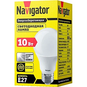 Лампа Navigator 82 486 NLLВ-А60-10-230-4K-E27