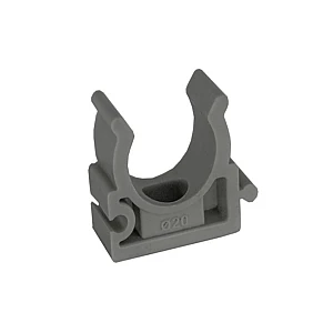 Клипса для труб РосТурПласт 10973 ПП 20 серая