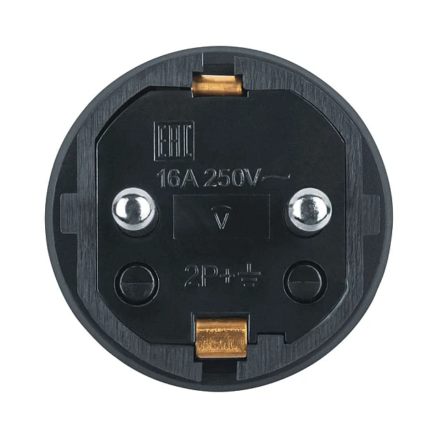 Вилка Navigator 61 368 NCA-PLR02-16A-E-IP44-BL прямая с заземлением черная Вилка Navigator 61 368 NCA-PLR02-16A-E-IP44-BL прямая с заземлением черная
