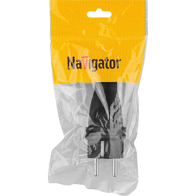 Вилка Navigator 61 368 NCA-PLR02-16A-E-IP44-BL прямая с заземлением черная Вилка Navigator 61 368 NCA-PLR02-16A-E-IP44-BL прямая с заземлением черная