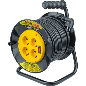 Удлинитель Navigator 93 911 NPE-R-04-30-E-3*1.5 катушка 4 гнезда с заземлением 30 м