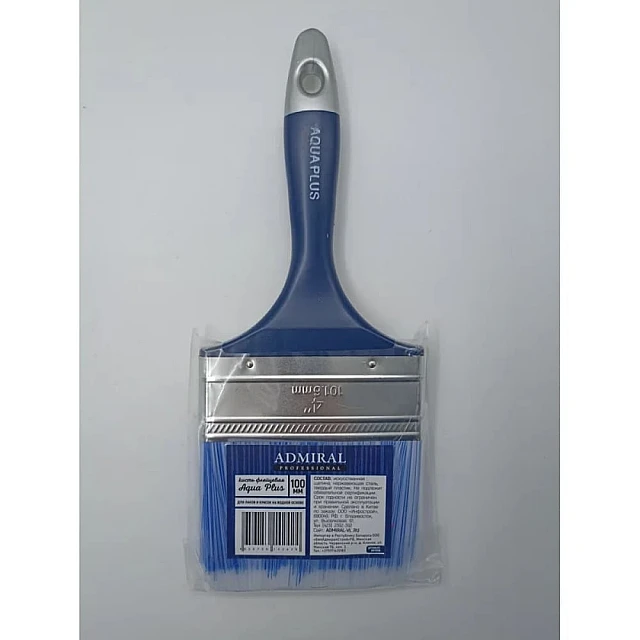 Кисть флейцевая Admiral Аква плюс 100 мм искусственная щетина
