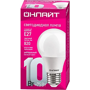 Лампа Онлайт 71 650 OLL-A60-10-230-4K-E27