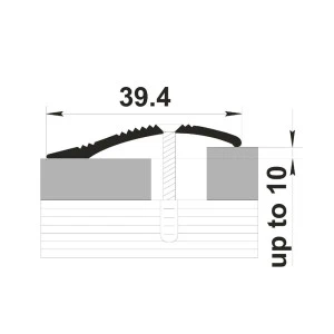 Порог Sanrelia С4 №102 декор ольха серая 39.4 мм 1.35 м