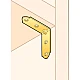 Уголок узкий Domax RKW3 50*50*17*2 мм желтый цинк Уголок узкий Domax RKW3 50*50*17*2 мм желтый цинк