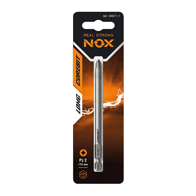 Бита Nox Corebit Е6.3 PZ2 110 мм Бита Nox Corebit Е6.3 PZ2 110 мм