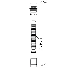 Сифон гофрированный AV Engineering AVE129782 1 1/2