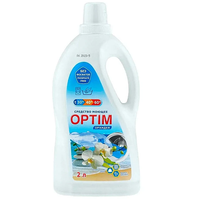 Средство жидкое для стирки Optim Орхидея 2 л Средство жидкое для стирки Optim Орхидея 2 л