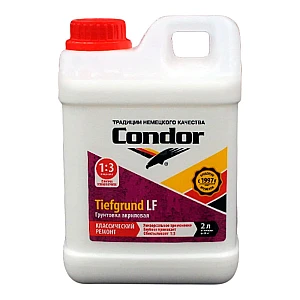 Грунтовка Condor Tiefgrund LF классический ремонт концентрат 1:3 2 кг
