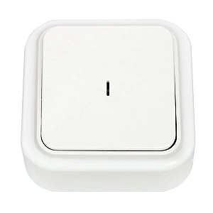 Выключатель Bylectrica Пралеска А1 10-214 1 клавиша со световой индикацией белый