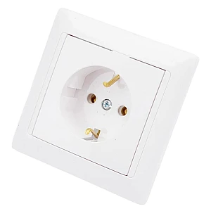 Розетка Bylectrica Стиль РС16-306 1 место с заземлением белая