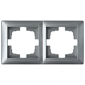 Рамка Bylectrica Стиль ЮЛИГ.735212.215 2-местная серебро