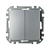 Выключатель Bylectrica Стиль С5 10-527 2 клавиши серебро
