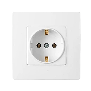 Розетка Bylectrica Мастер РС16-0002 1 место с заземлением белая