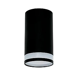 Светильник накладной TruEnergy Modern 21304 с матовым кольцом под лампу GU10 55*100 мм черный