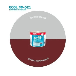 Грунтовка MAV Ecol ГФ-021 по металлу красно-коричневая 1 л