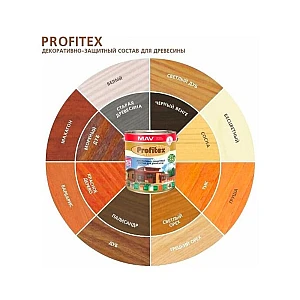 Состав декоративно-защитный MAV Profitex для древесины красное дерево 1 л