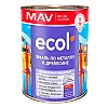 Эмаль MAV Ecol ПФ-115 по металлу и древесине серебристая глянцевая 1 л