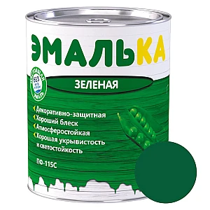 Эмаль MAV Эмалька ПФ-115С зеленая 0.9 л