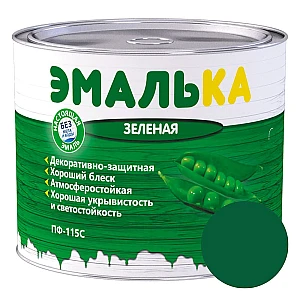 Эмаль MAV Эмалька ПФ-115С зеленая 2 л