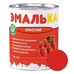Эмаль MAV Эмалька ПФ-115С красная 0.9 л