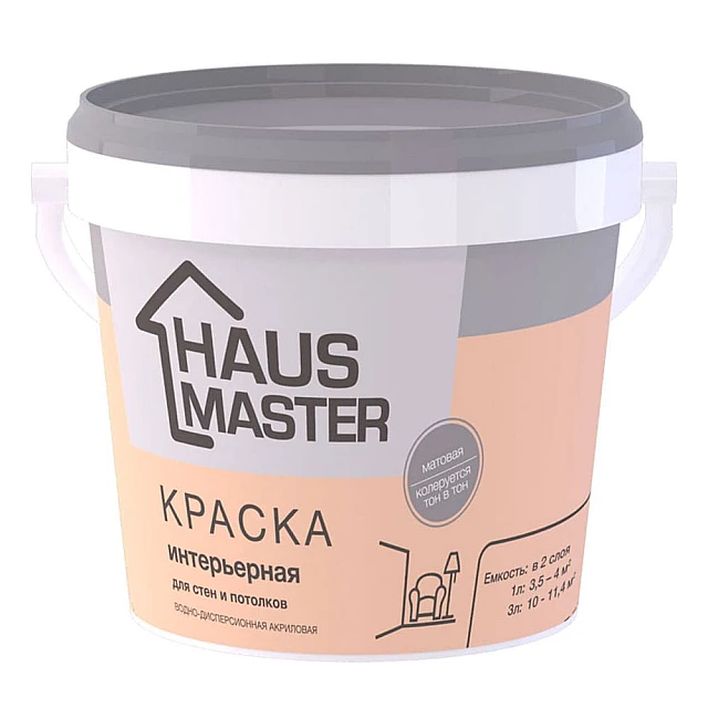 Краска MAV Haus Master интерьерная белая матовая 1 л Краска MAV Haus Master интерьерная белая матовая 1 л