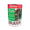 Краска MAV Brava Эко-Дом белая полуматовая 0.9 л