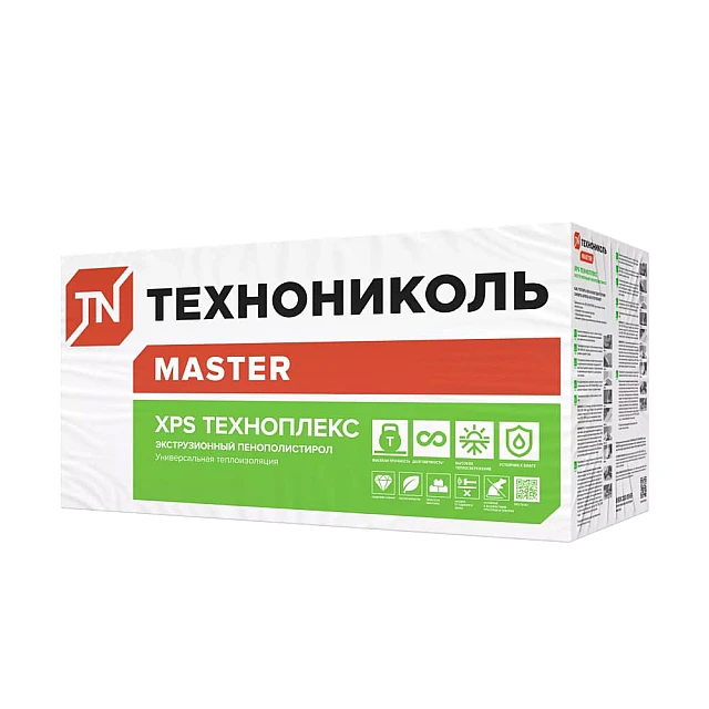 Пенополистирол ТехноНиколь XPS Техноплекс 1180*580*30L мм 8.897 м.кв Пенополистирол ТехноНиколь XPS Техноплекс 1180*580*30L мм 8.897 м.кв
