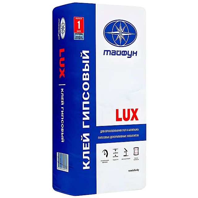 Клей для гипсокартона Тайфун LUX 30 кг Клей для гипсокартона Тайфун LUX 30 кг