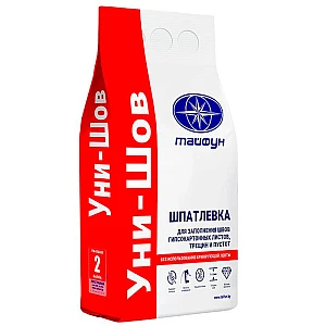 Шпатлевка Тайфун Мастер Уни-Шов гипсовая белая 5 кг