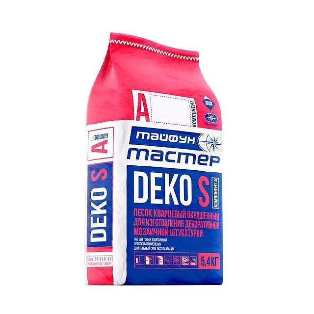 Песок кварцевый Тайфун DEKO S А6 0.2-0.8 мм серый 5.4 кг Песок кварцевый Тайфун DEKO S А6 0.2-0.8 мм серый 5.4 кг