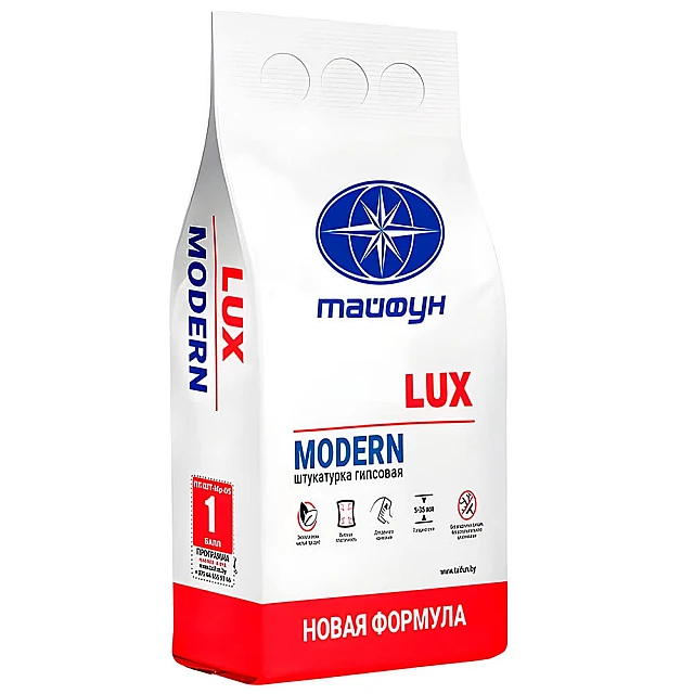Штукатурка Тайфун Люкс Modern гипсовая 5 кг Штукатурка Тайфун Люкс Modern гипсовая 5 кг