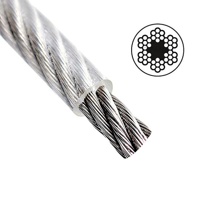 Трос стальной в ПВХ оплетке Starfix SMP-53714-200 М4 Трос стальной в ПВХ оплетке Starfix SMP-53714-200 М4