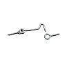 Крючок ветровой Starfix SMP-14863-1 100/1 мм белый цинк