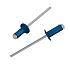 Заклепка вытяжная 4.8*12 мм Starfix 97901-25 RAL 5005 алюминий/сталь 25 шт