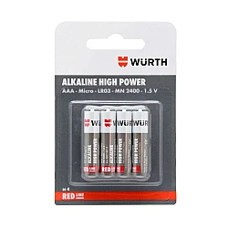 Элемент питания Wumax 39543 18270012 Alkaline High Power AAA/LR03-1.5B щелочной 4 шт