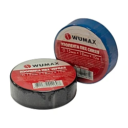 Изолента Wumax 0.15*18 мм 10 м синяя