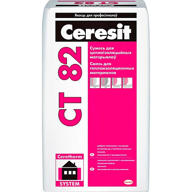 Клей для теплоизоляции Ceresit CT 82 25 кг Клей для теплоизоляции Ceresit CT 82 25 кг