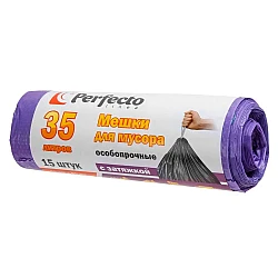 Мешки для мусора Perfecto Linea 46-106083 особопрочные с затяжкой 35 л 15 шт
