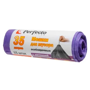 Мешки для мусора Perfecto Linea 46-106083 особопрочные с затяжкой 35 л 15 шт