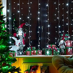 Гирлянда Калядны час MUJ23040307-3 120LED 3*1 м холодный белый занавес