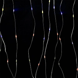 Гирлянда Калядны час MUJ23040322 280LED USB 3*3 м мультиколор занавес