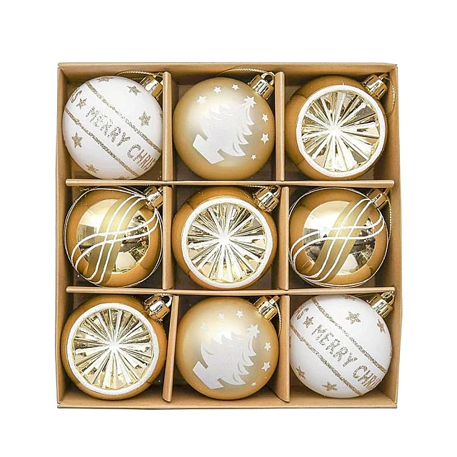 Набор шаров Калядны час Golden Glow O5318-657 8 см 9 шт