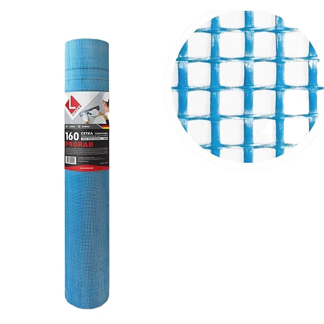 Стеклосетка Lihtar Prorab 160 ячейка 5*5 1*50 м Стеклосетка Lihtar Prorab 160 ячейка 5*5 1*50 м