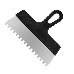 Шпатель фасадный Рошма из нержавеющей стали 250 мм зуб 8*8 мм