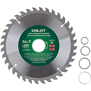 Диск пильный Волат 88140-36 по дереву 200*32/30 мм 36 зубьев