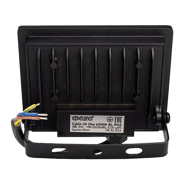 Прожектор светодиодный ФАZA СДО-20 30W 6500K BL IP65 230V