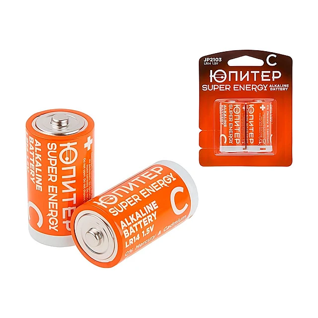 Батарейка Юпитер JP2103 C LR14 1.5V alkaline 2 шт Батарейка Юпитер JP2103 C LR14 1.5V alkaline 2 шт